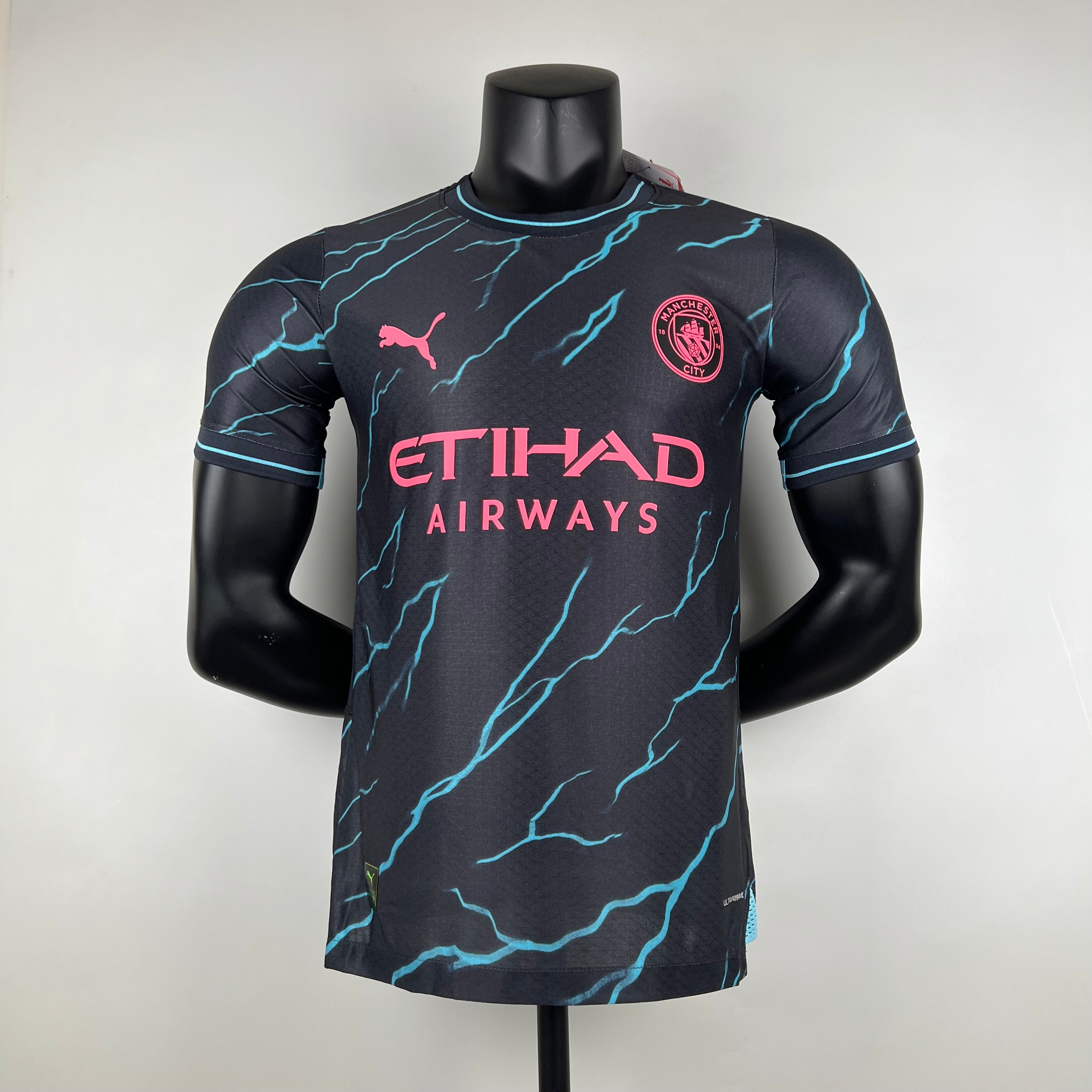 MANCHESTER CITY 2023 - 2024 TREDJE TRØJE PLAYER EDITION – Retrokit.dk