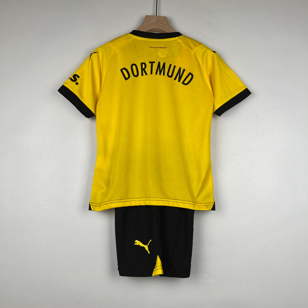 BORUSSIA DORTMUND 2023 - 2024 HJEMME TRØJE FOR BØRN