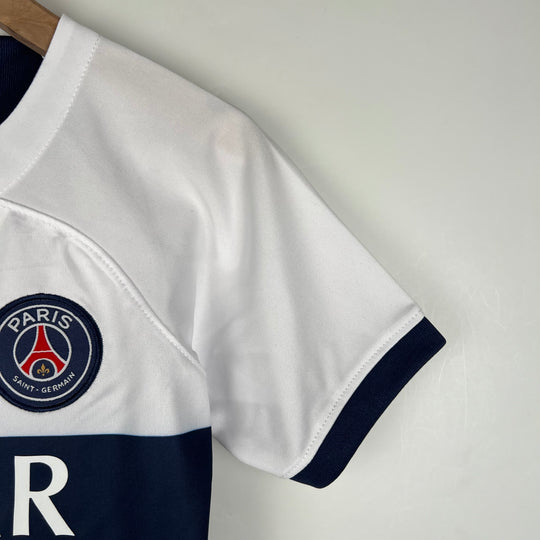 Paris Saint-Germain 2023 - 2024 UDEBANE TRØJE FOR BØRN