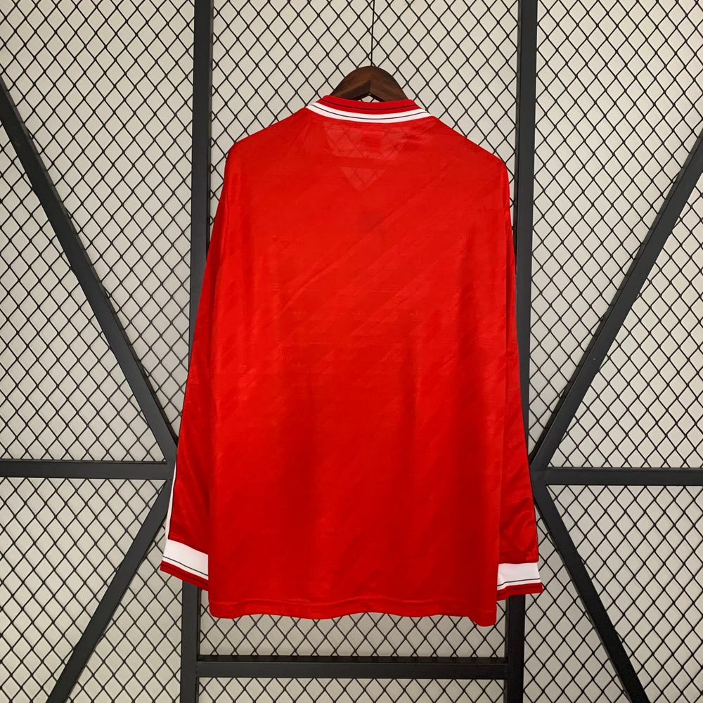 MANCHESTER UNITED 1982-1984 HJEMME TRØJE LANGÆRMET