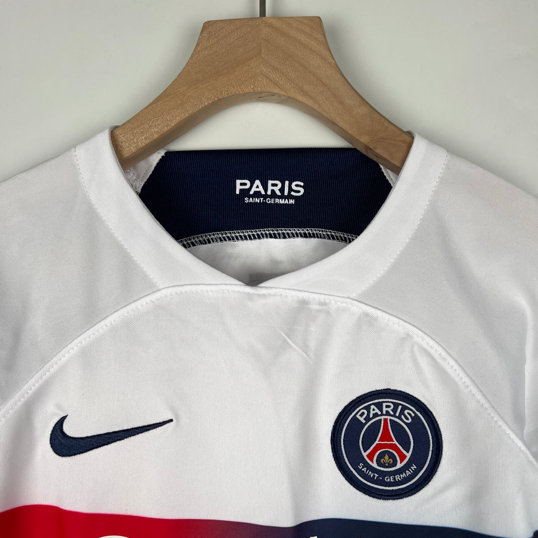 Paris Saint-Germain 2023 - 2024 UDEBANE TRØJE FOR BØRN