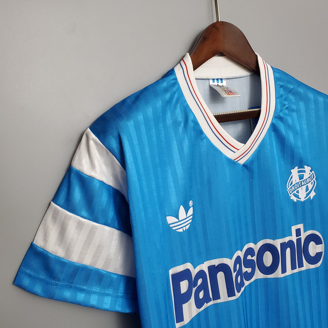 Olympique de Marseille 1990 - 1991 UDEBANE TRØJE